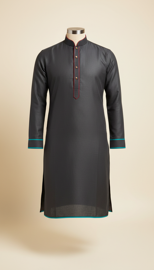 Cotton Shalwar Kameez With Contrast Stitching