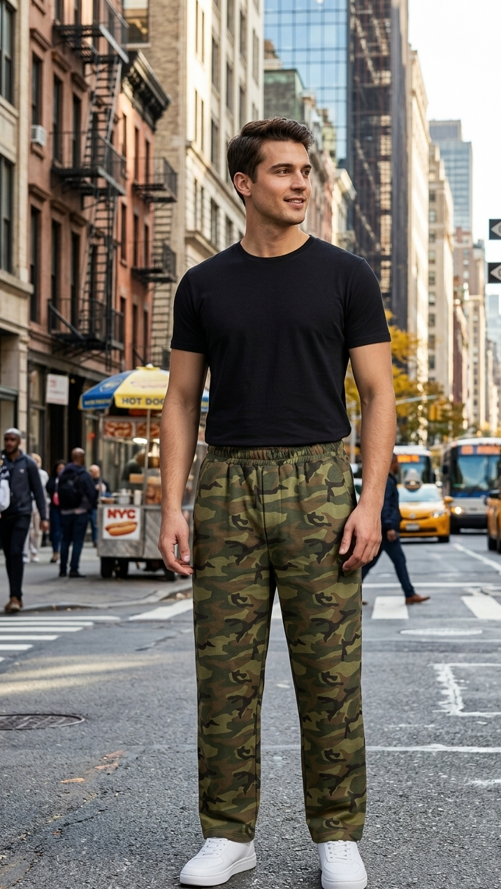 Men's Classic Army Camo Trousers 1 