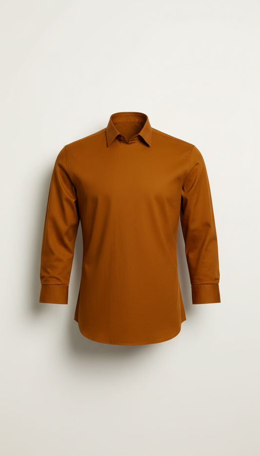 Slim Fit Casual Shirt With Subtle Embroidery